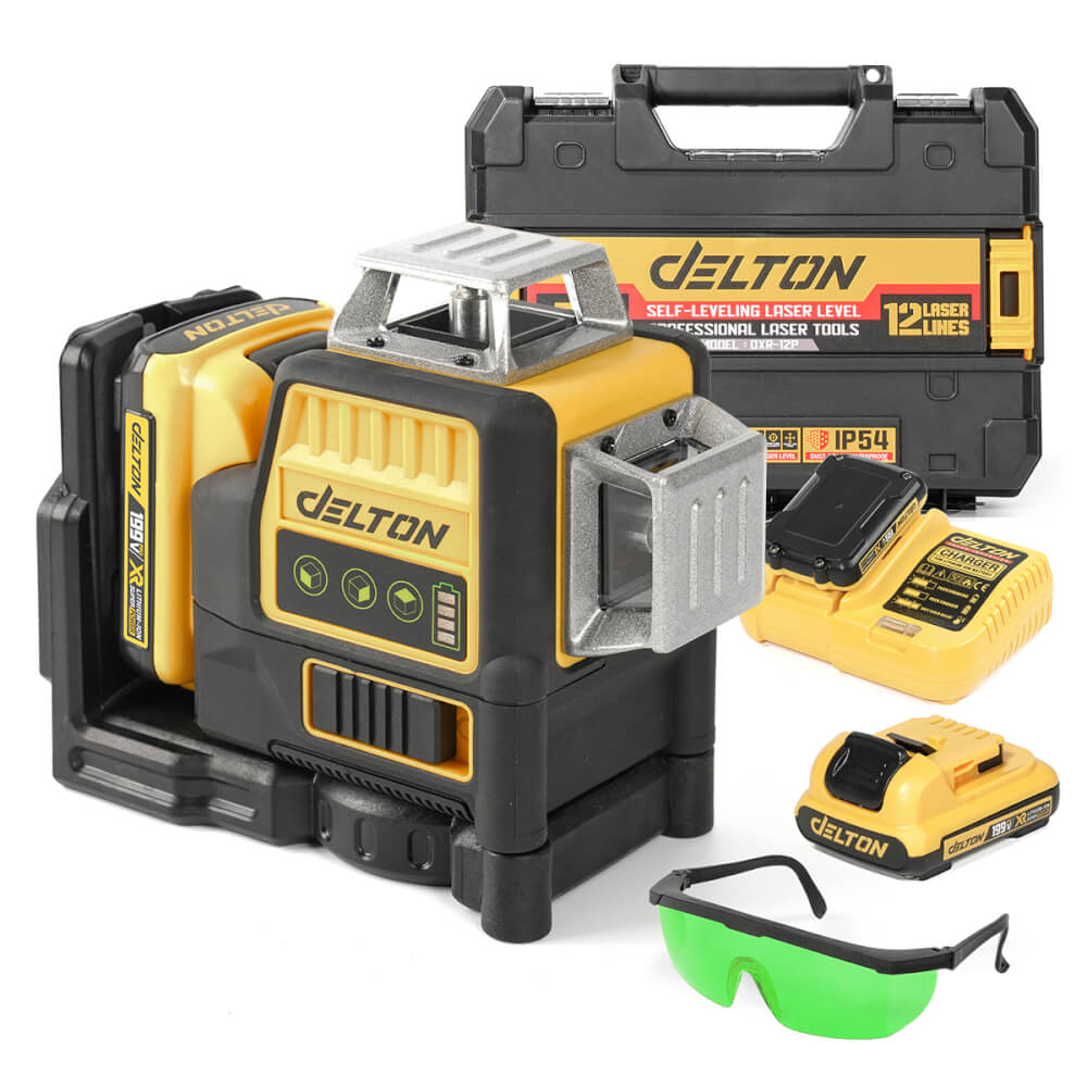 เครื่องวัดระดับเลเซอร์ DELTON รุ่น DXR-12P 3 มิติ 12 แกน 360 องศา